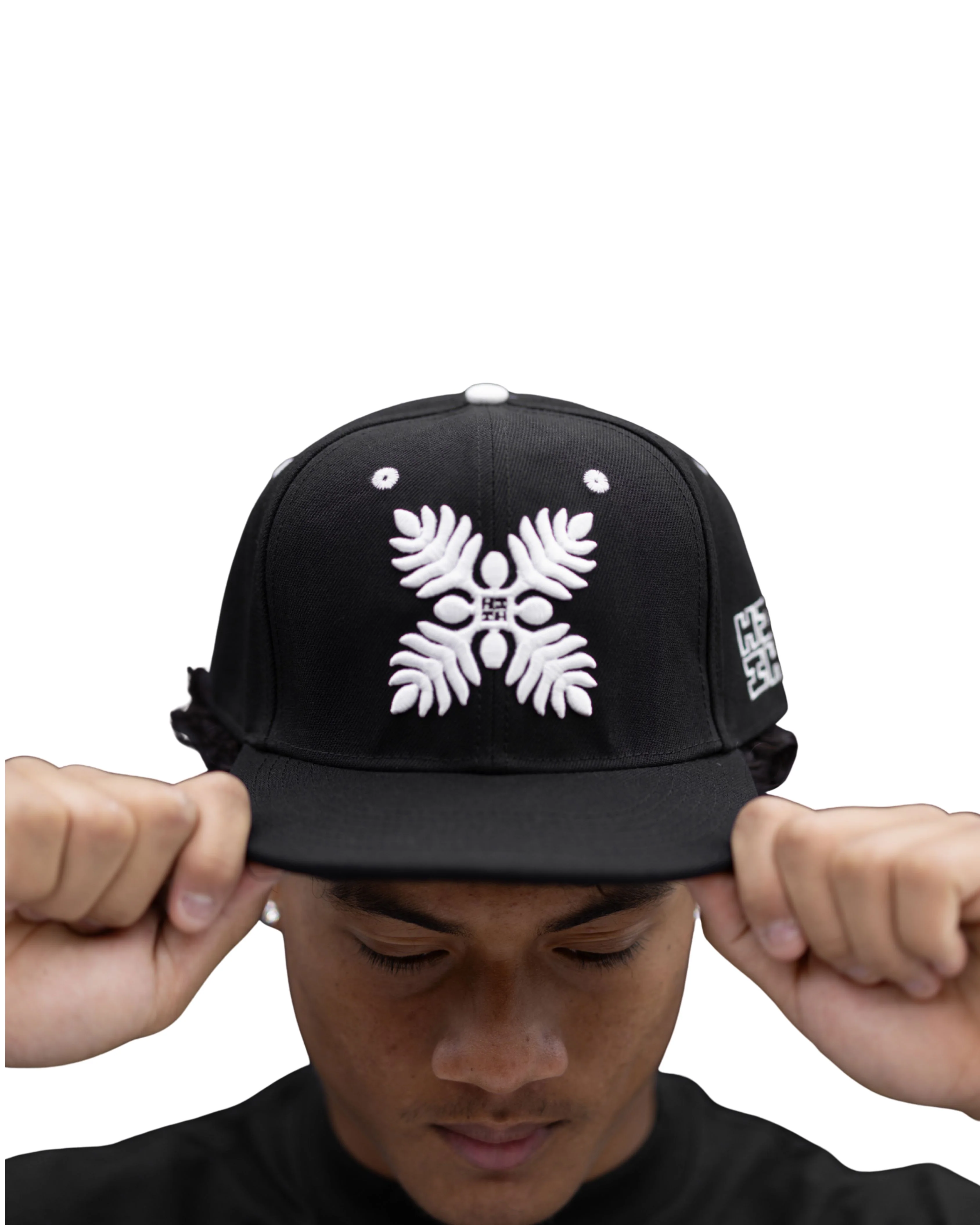 BLACK & WHITE QUILT HAT