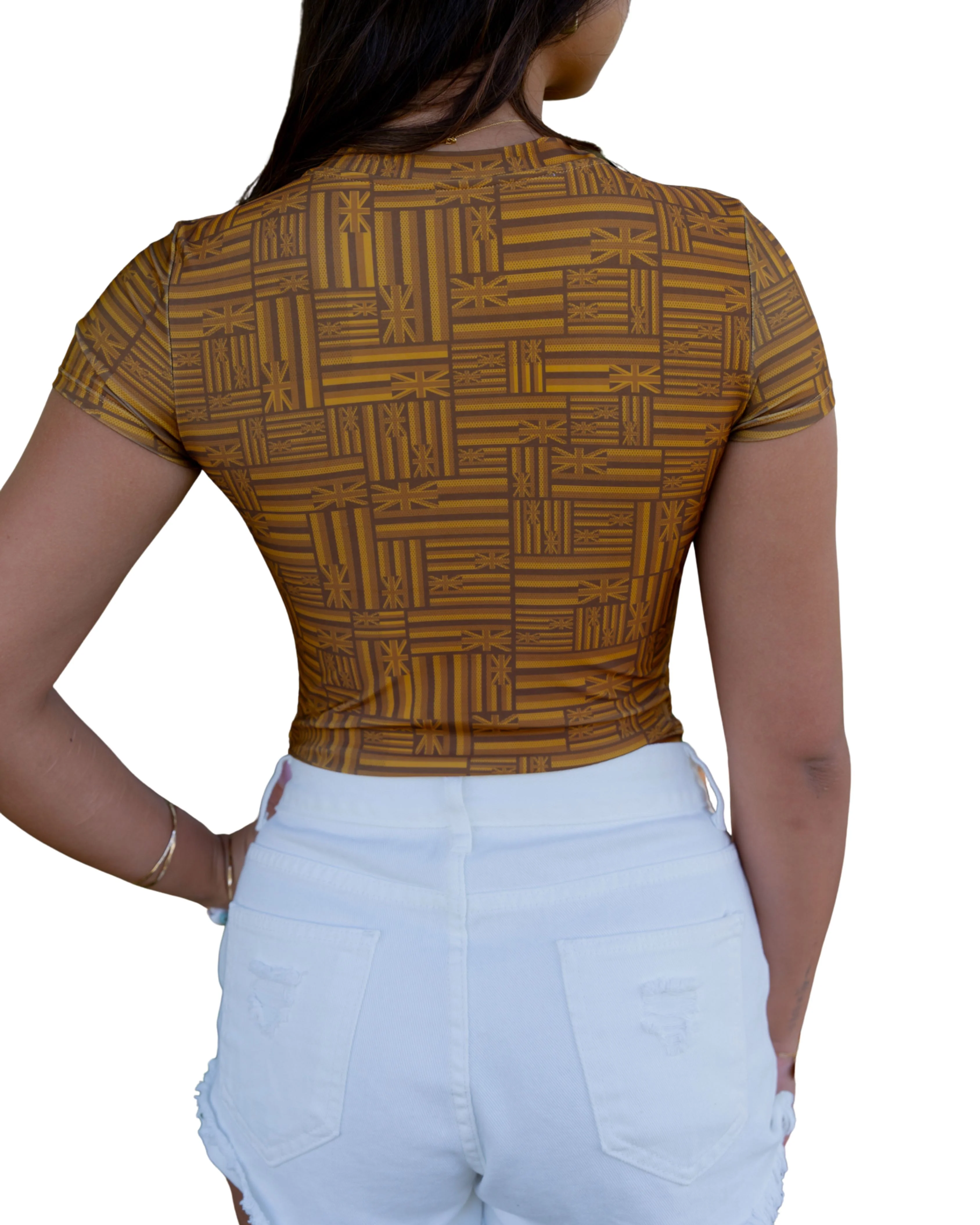 BROWN FLAG WOMEN'S BODYSUIT - Image 2