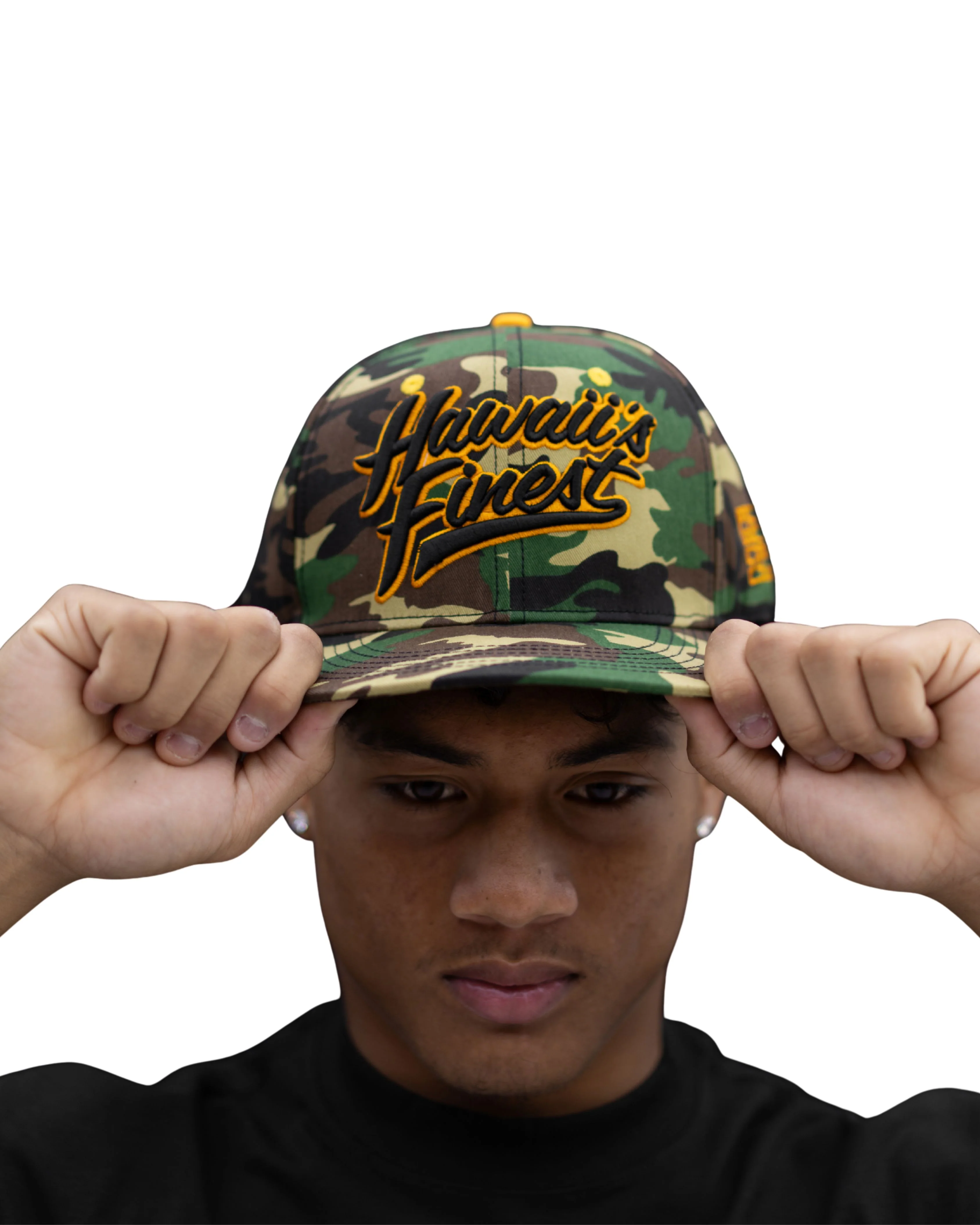 CAMO SCRIPT HAT