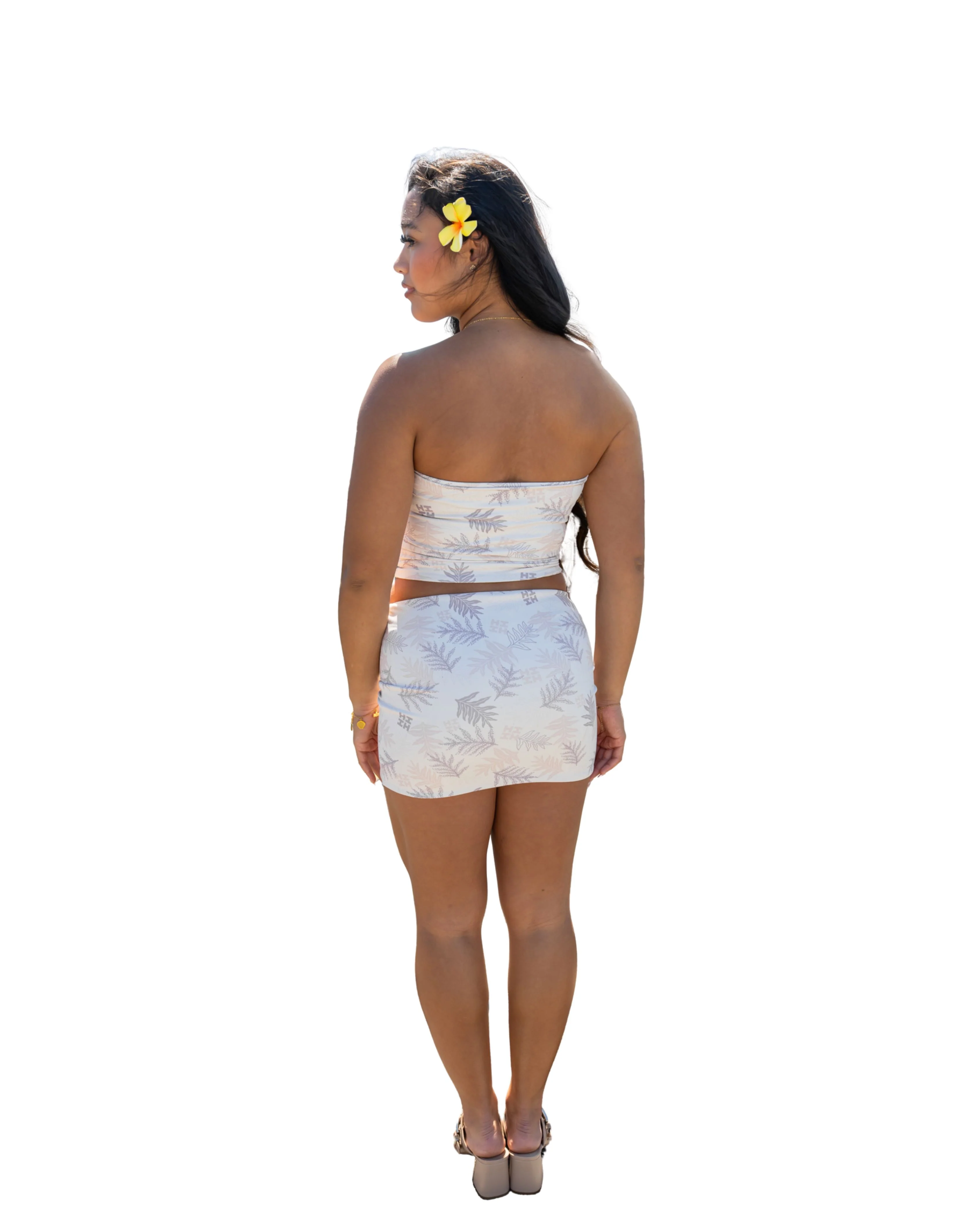 CREAM LAUAE SKIRT