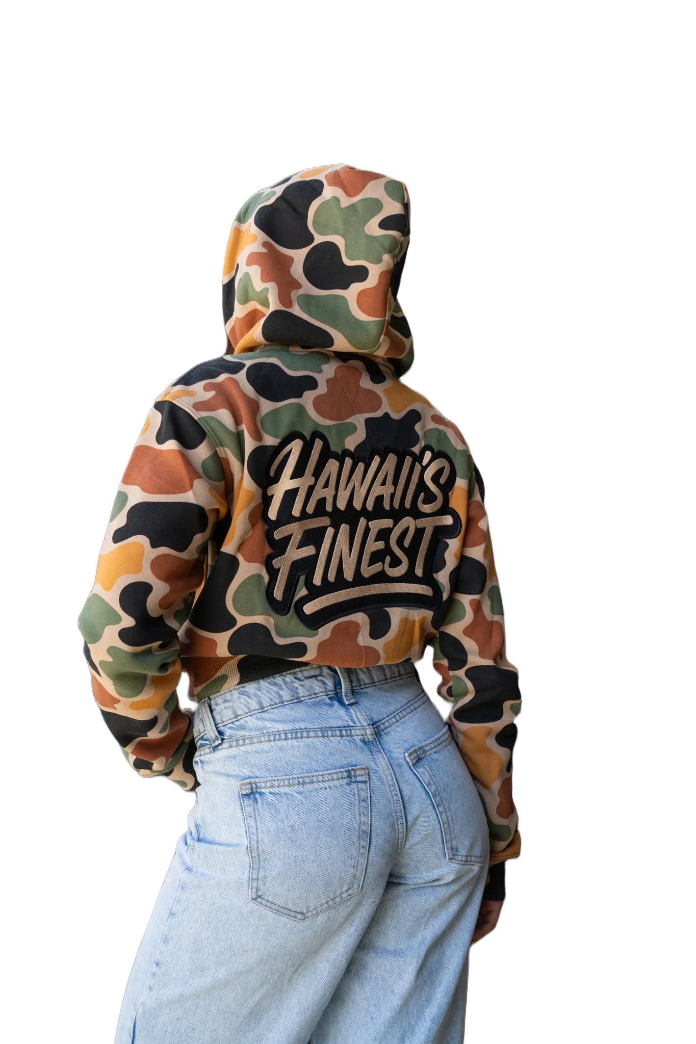 DUCK CAMO WOMEN'S CROP HOODIE - Image 2