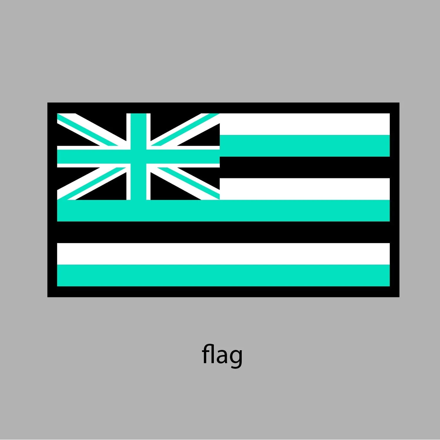 FULL COLOR STICKER - MINT FLAG