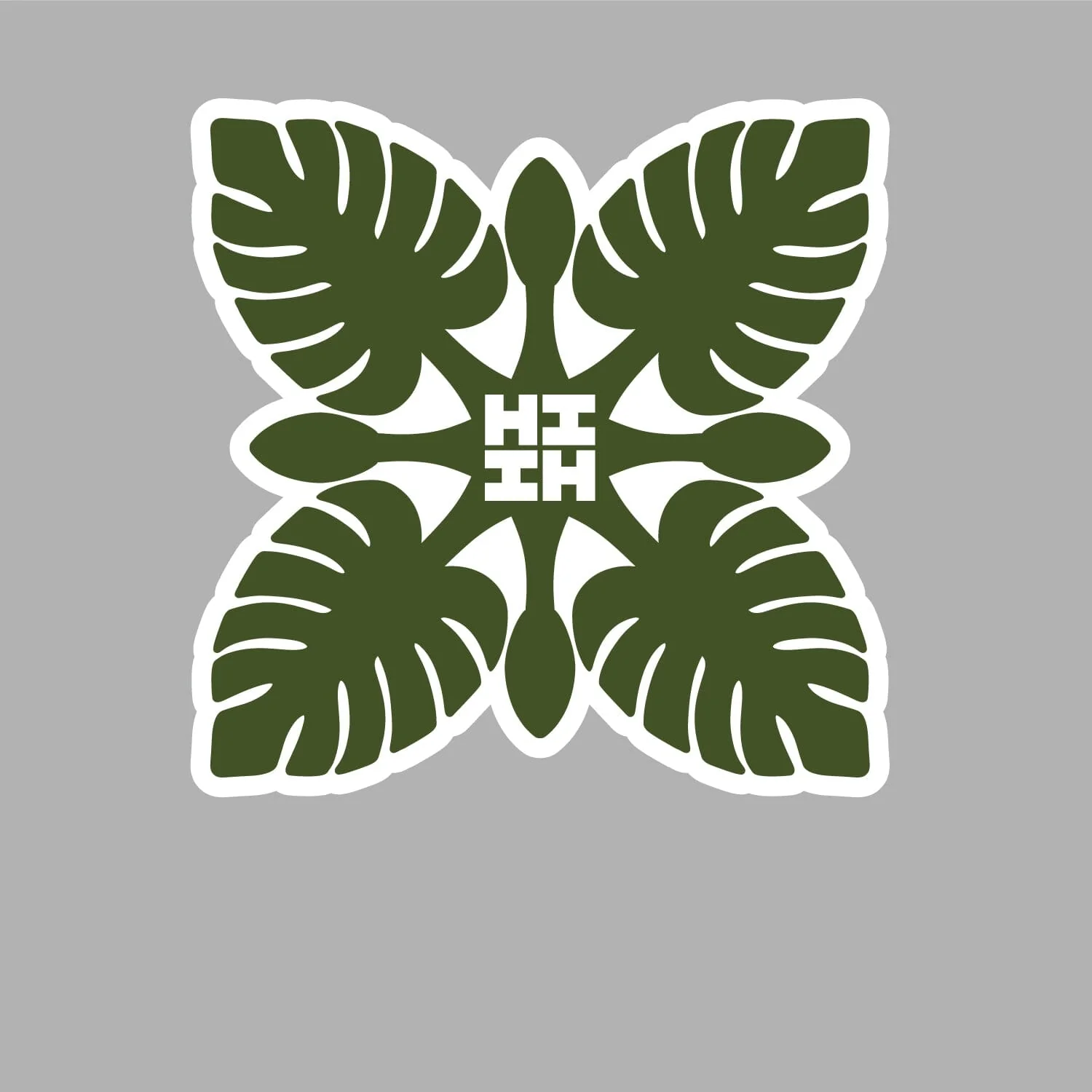 FULL COLOR STICKER - OLIVE QUILT