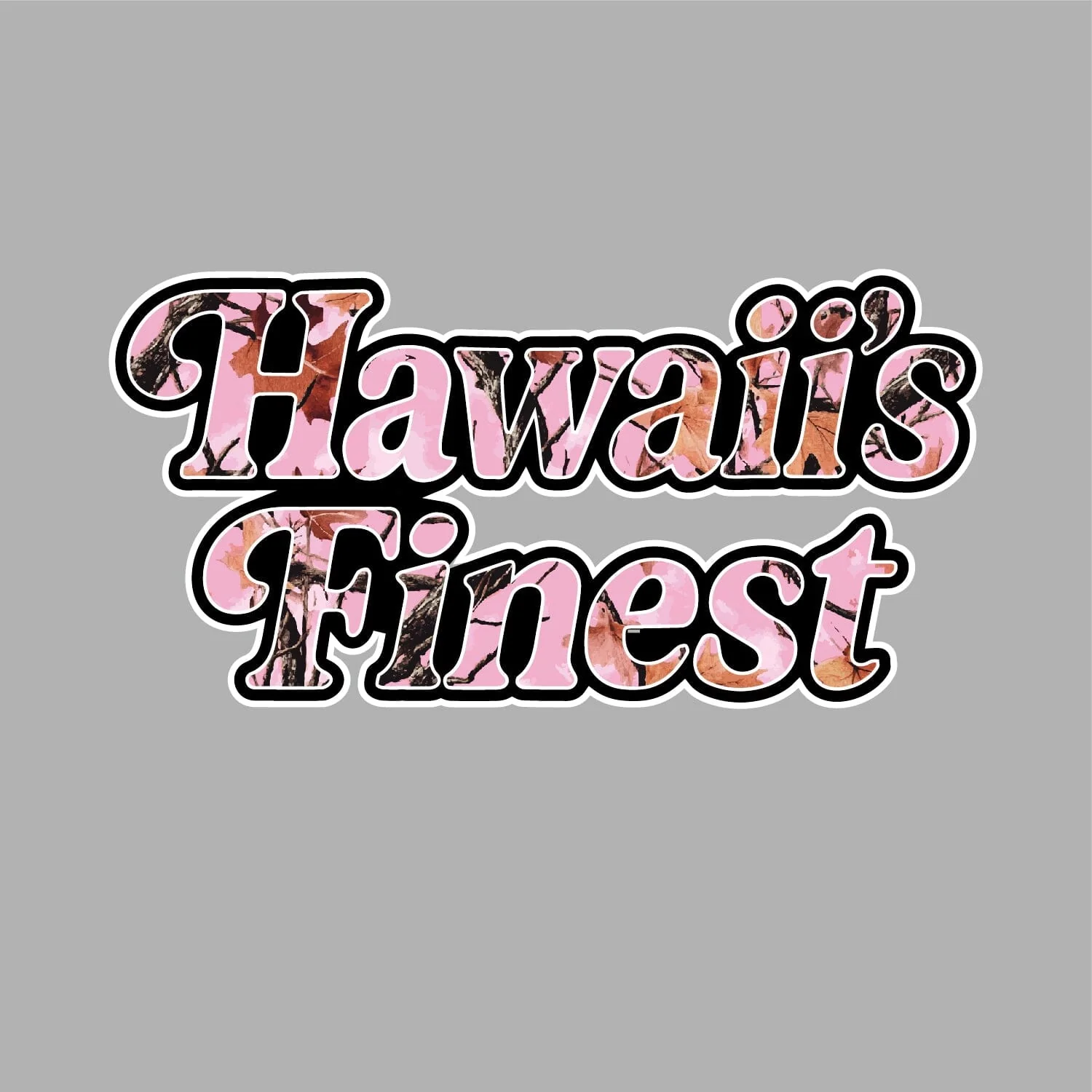 FULL COLOR STICKER - PINK CAMO