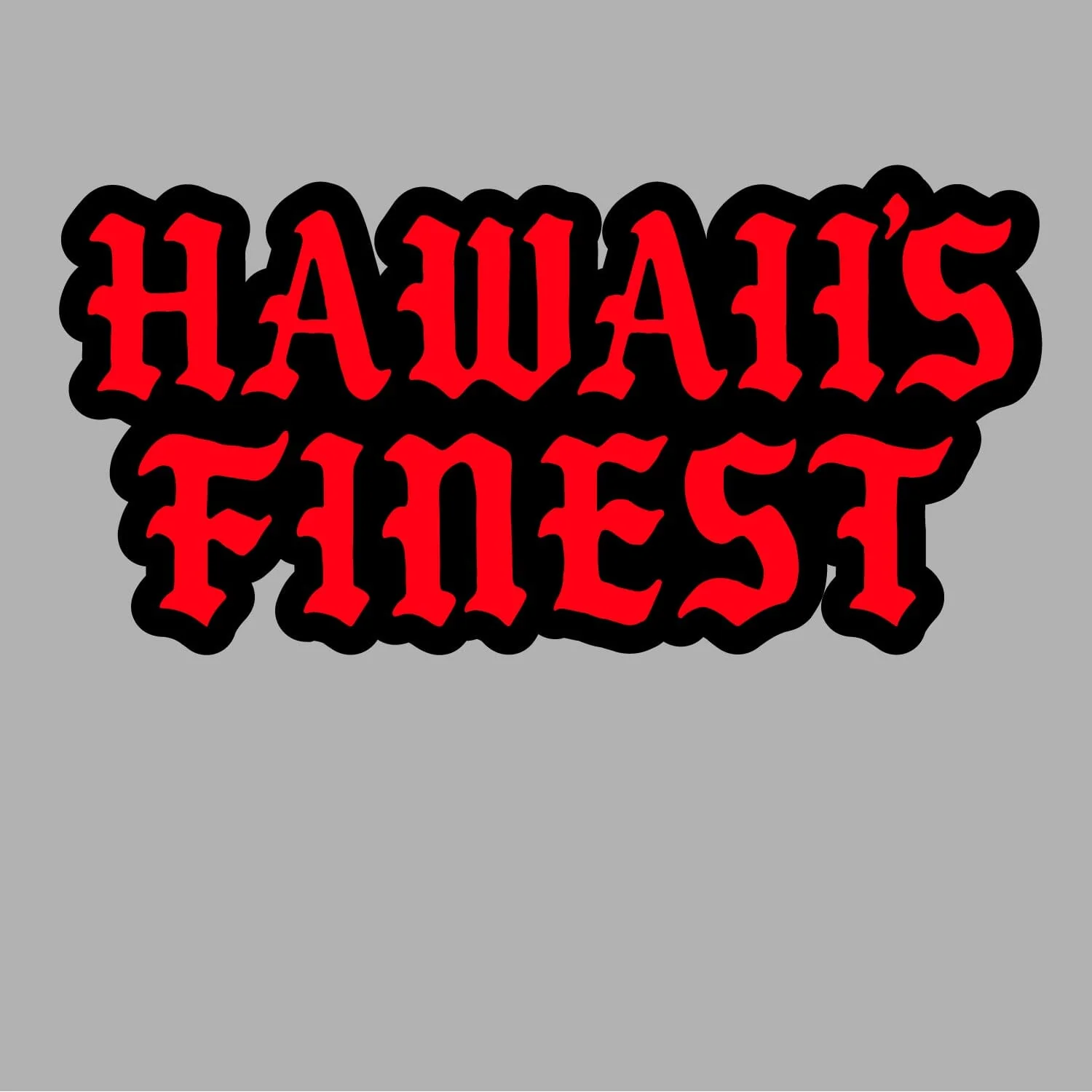 FULL COLOR STICKER - RED OLD ENGLISH