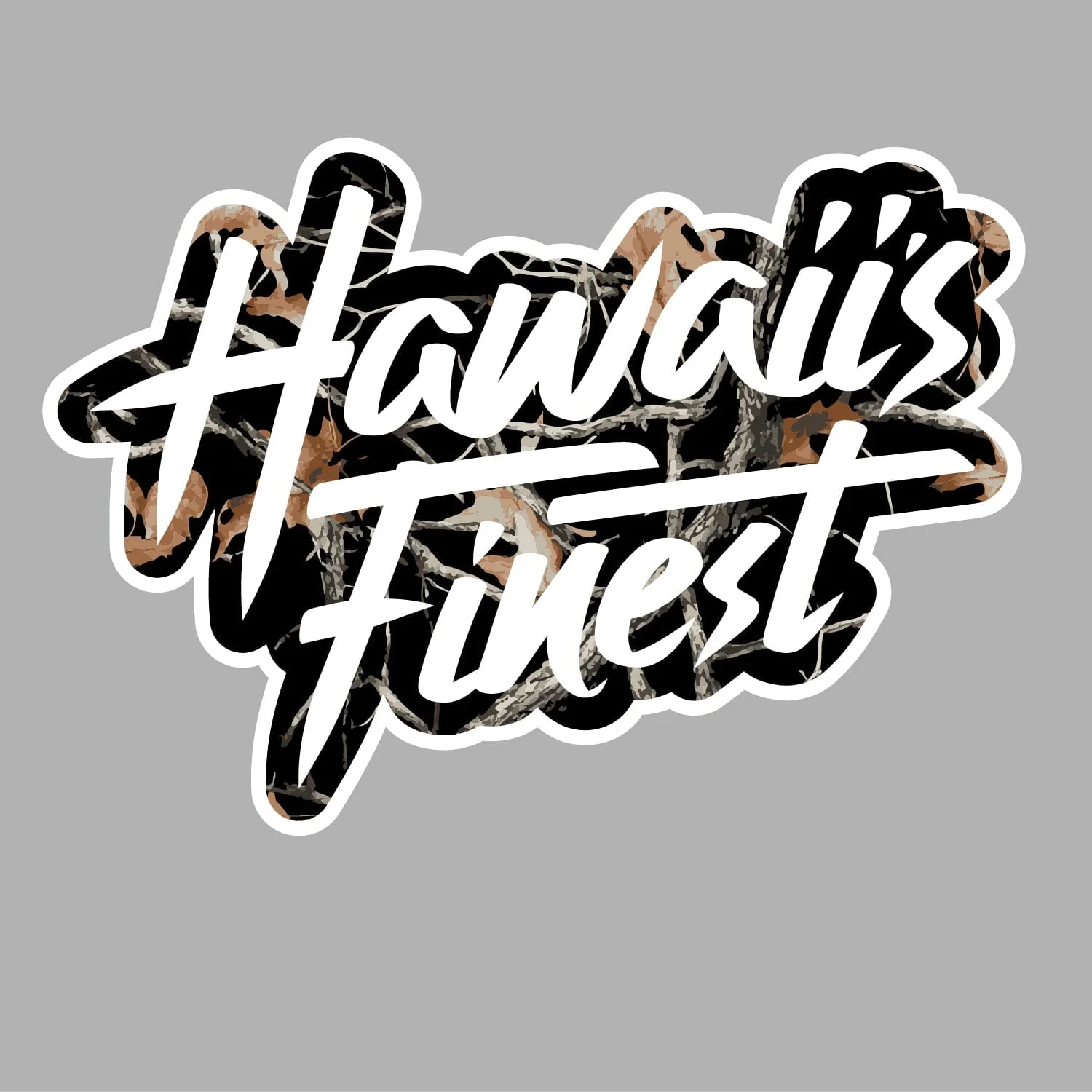 FULL COLOR STICKER - STREET SCRIPT TREE CAMO