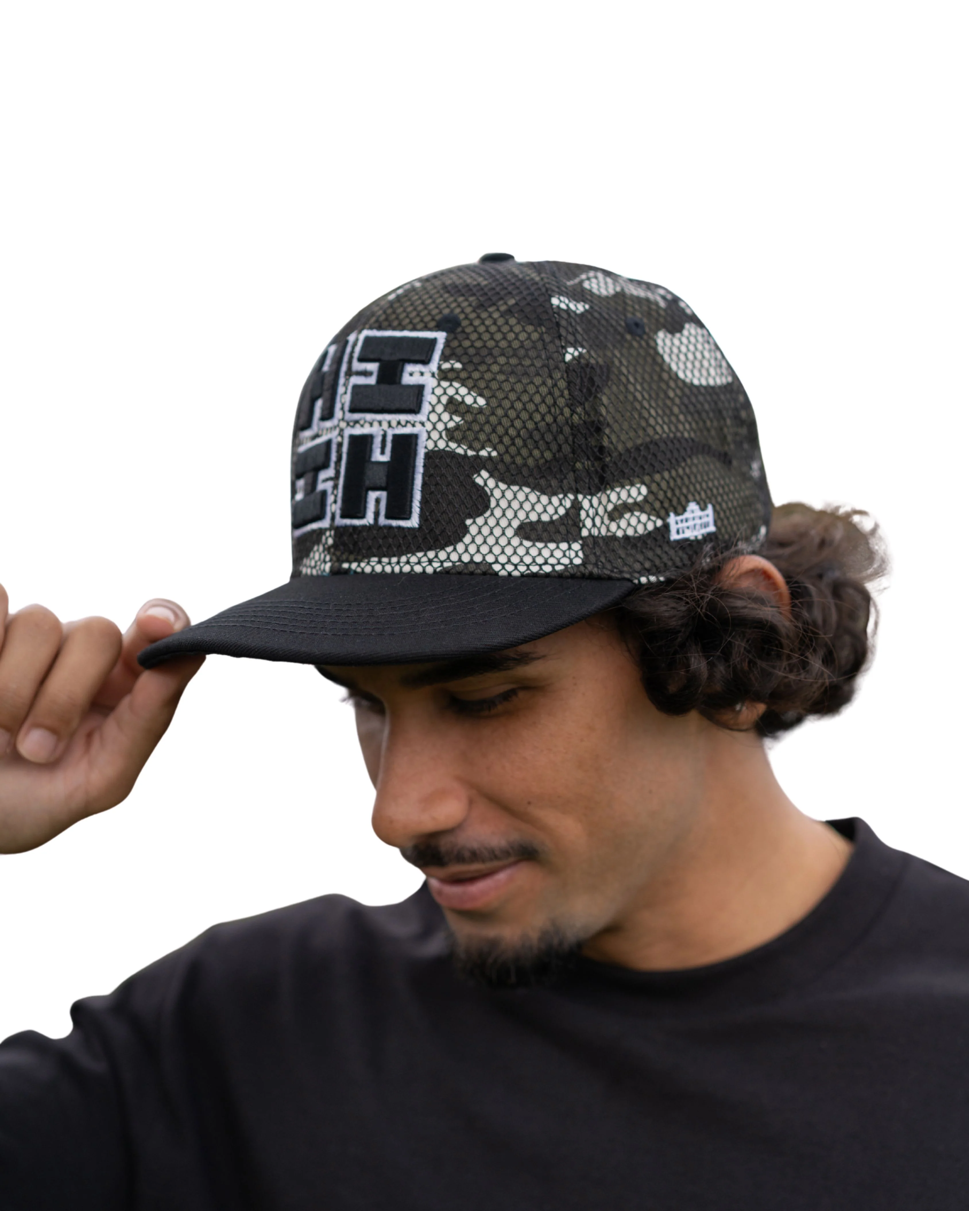 GRAY CAMO MESH LOGO HAT - Image 2