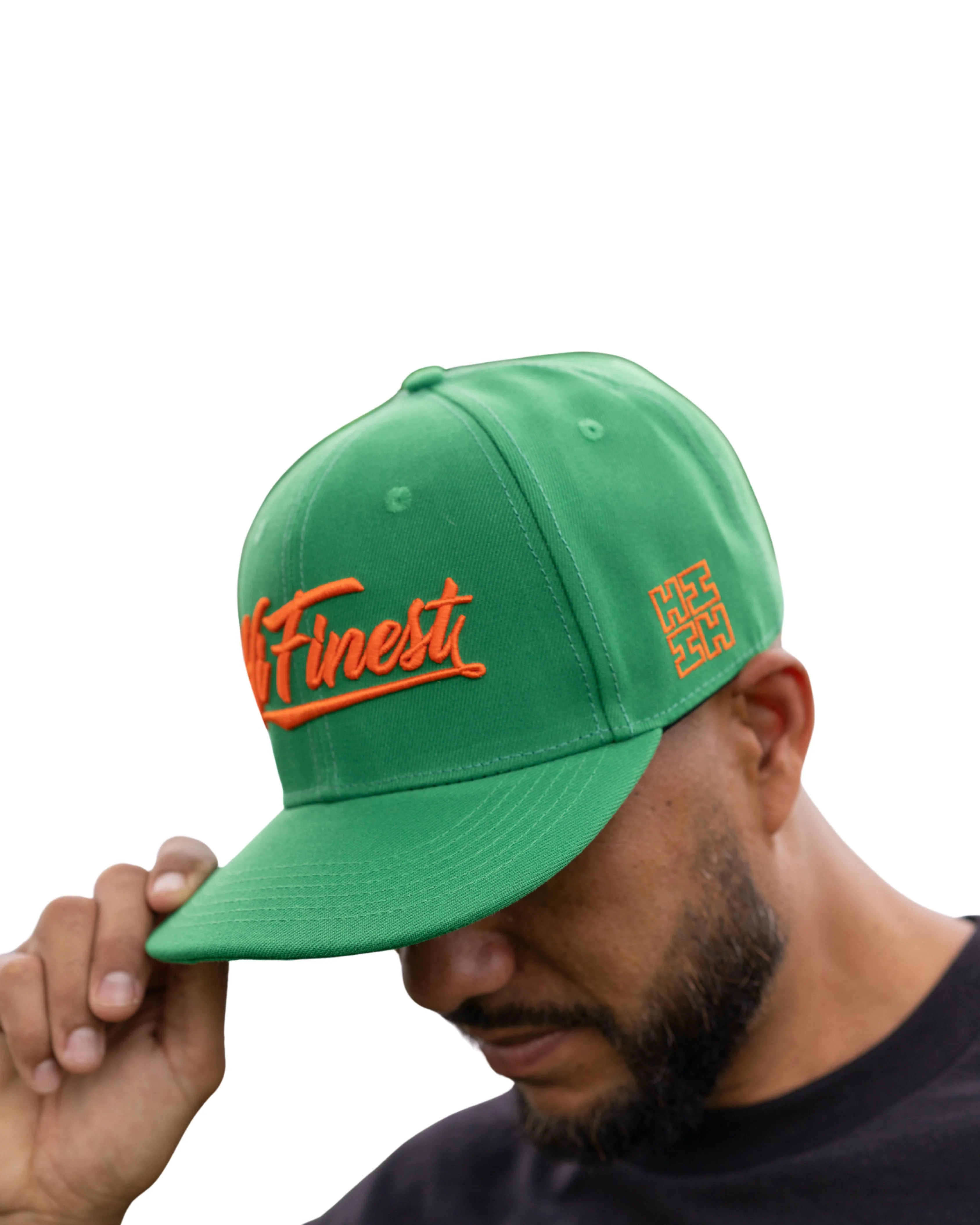 GREEN & ORANGE SCRIPT HAT - Image 2