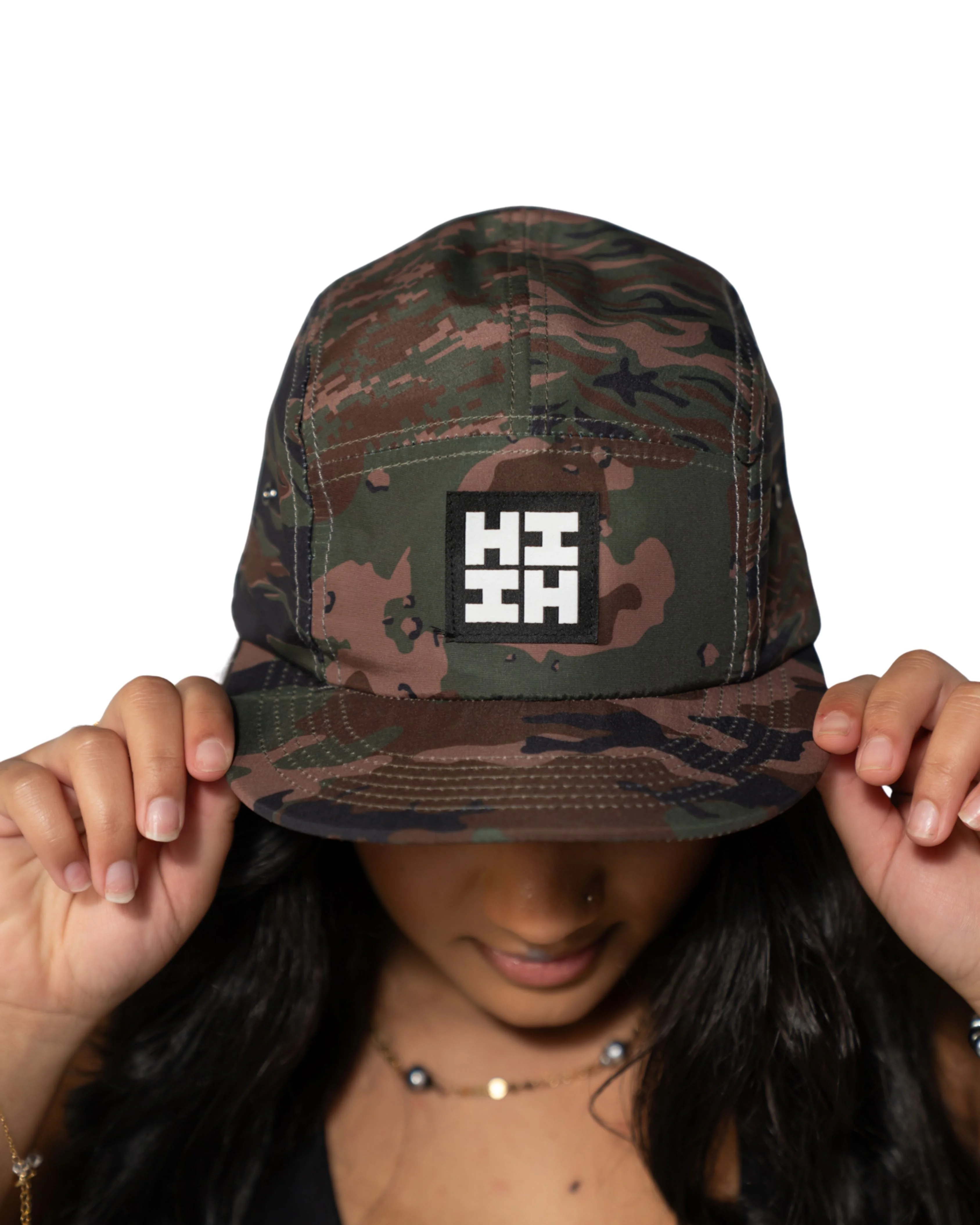 HIFI LOGO GREEN MULTI-CAMO 5-PANEL HAT