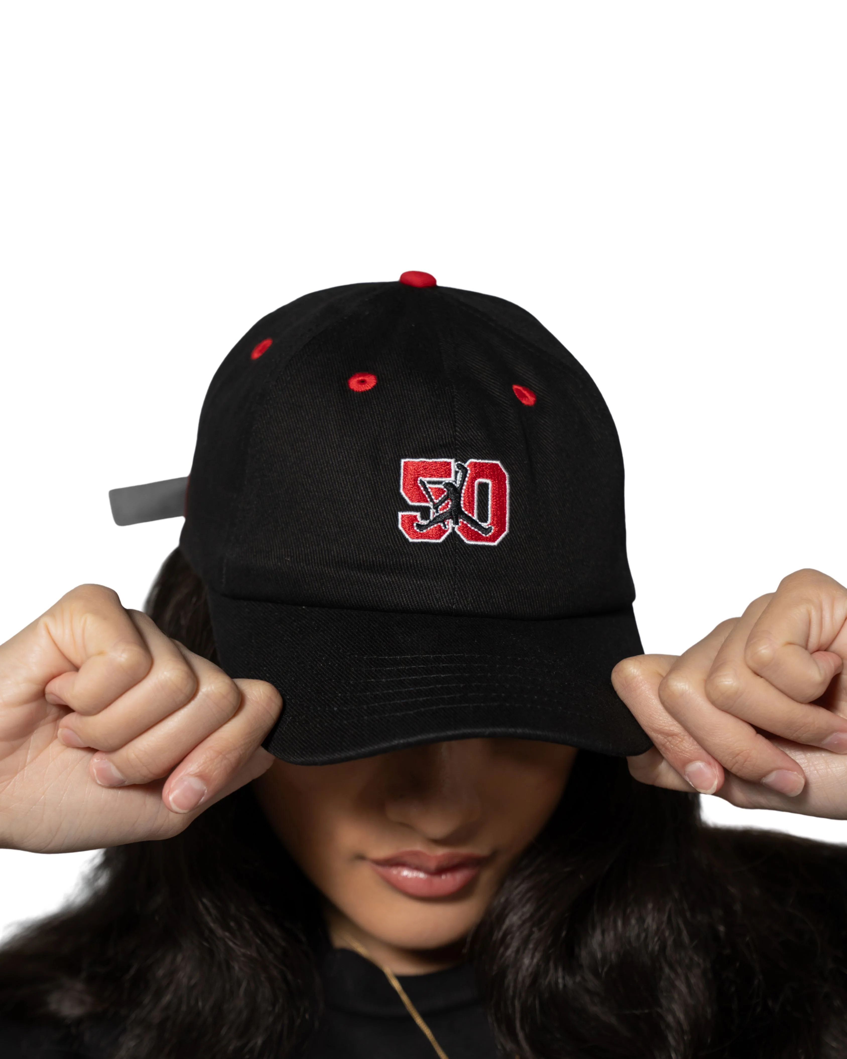 KEIKI BLACK & RED JUMPMAN DAD CAP