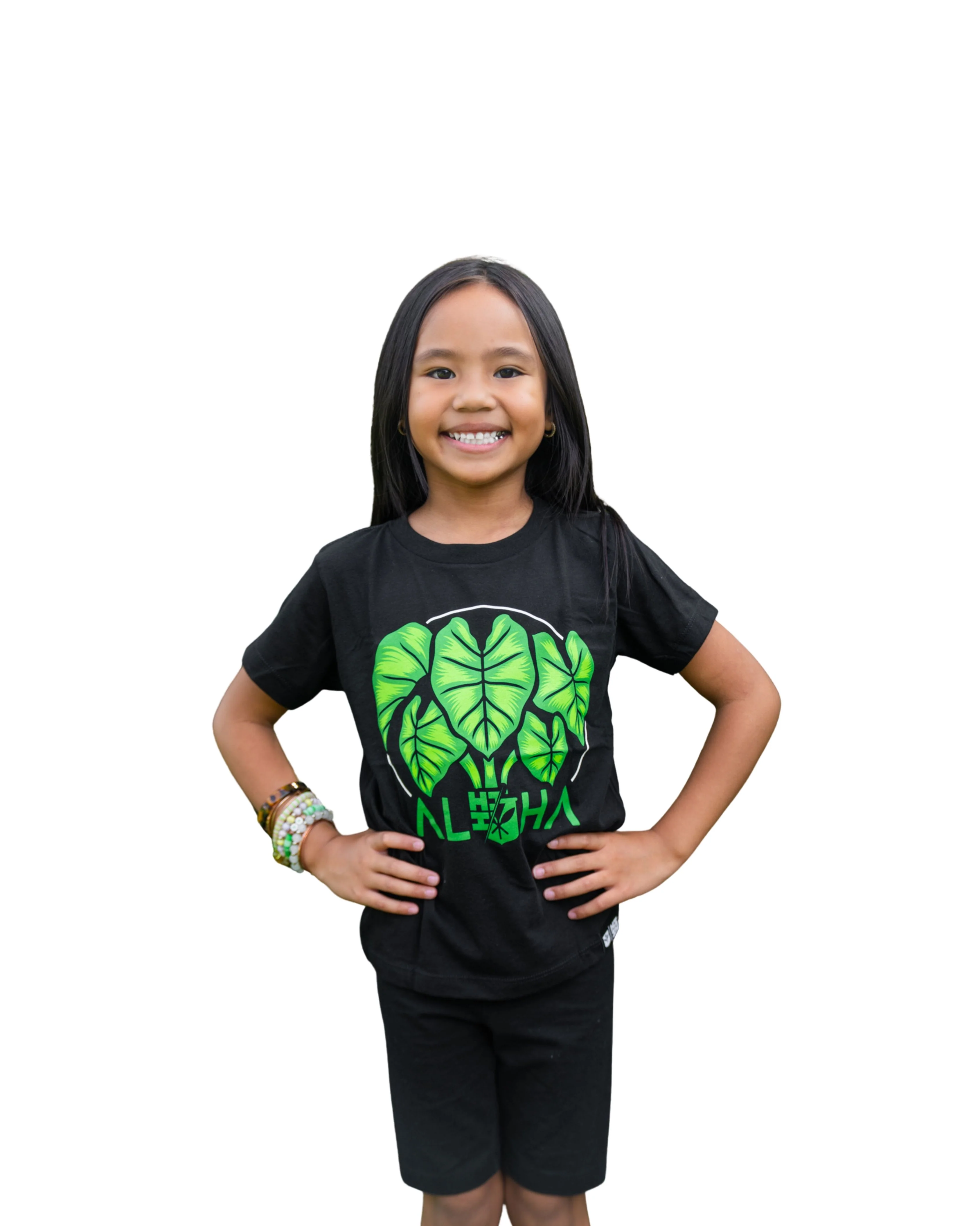 KEIKI KALOHA GREEN T-SHIRT