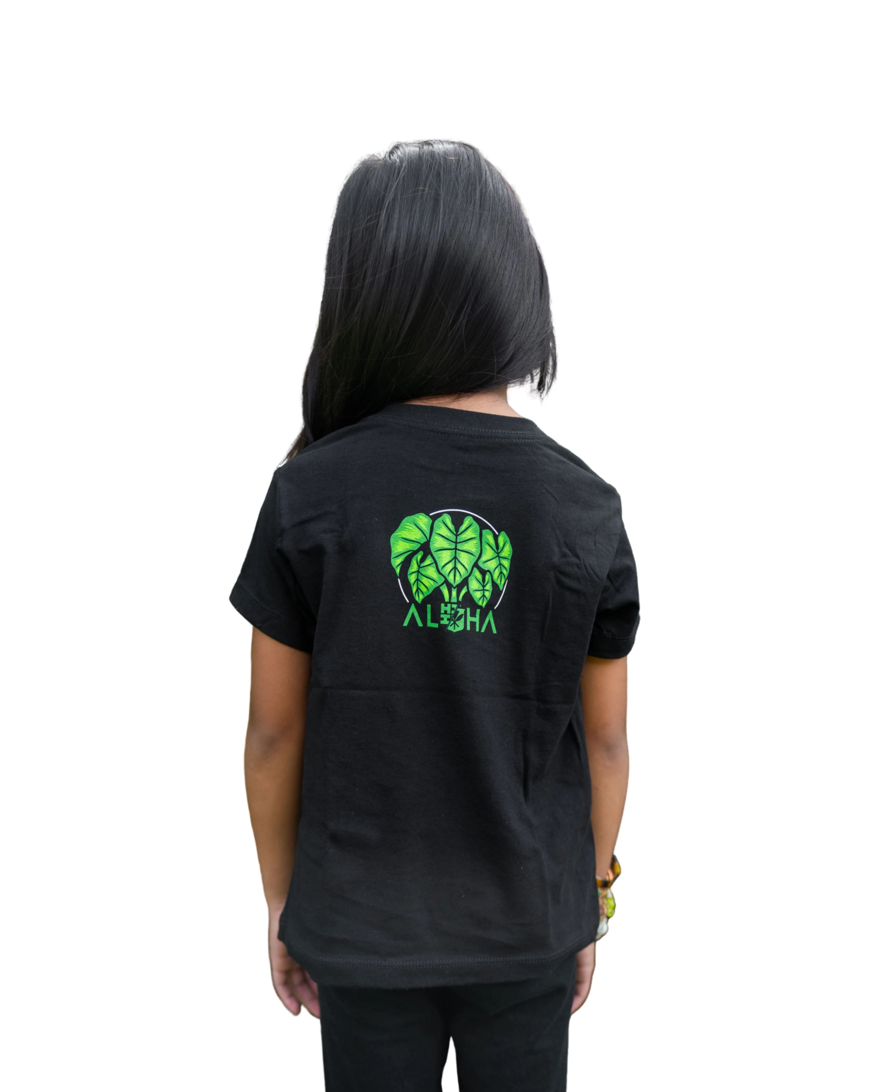 KEIKI KALOHA GREEN T-SHIRT - Image 2