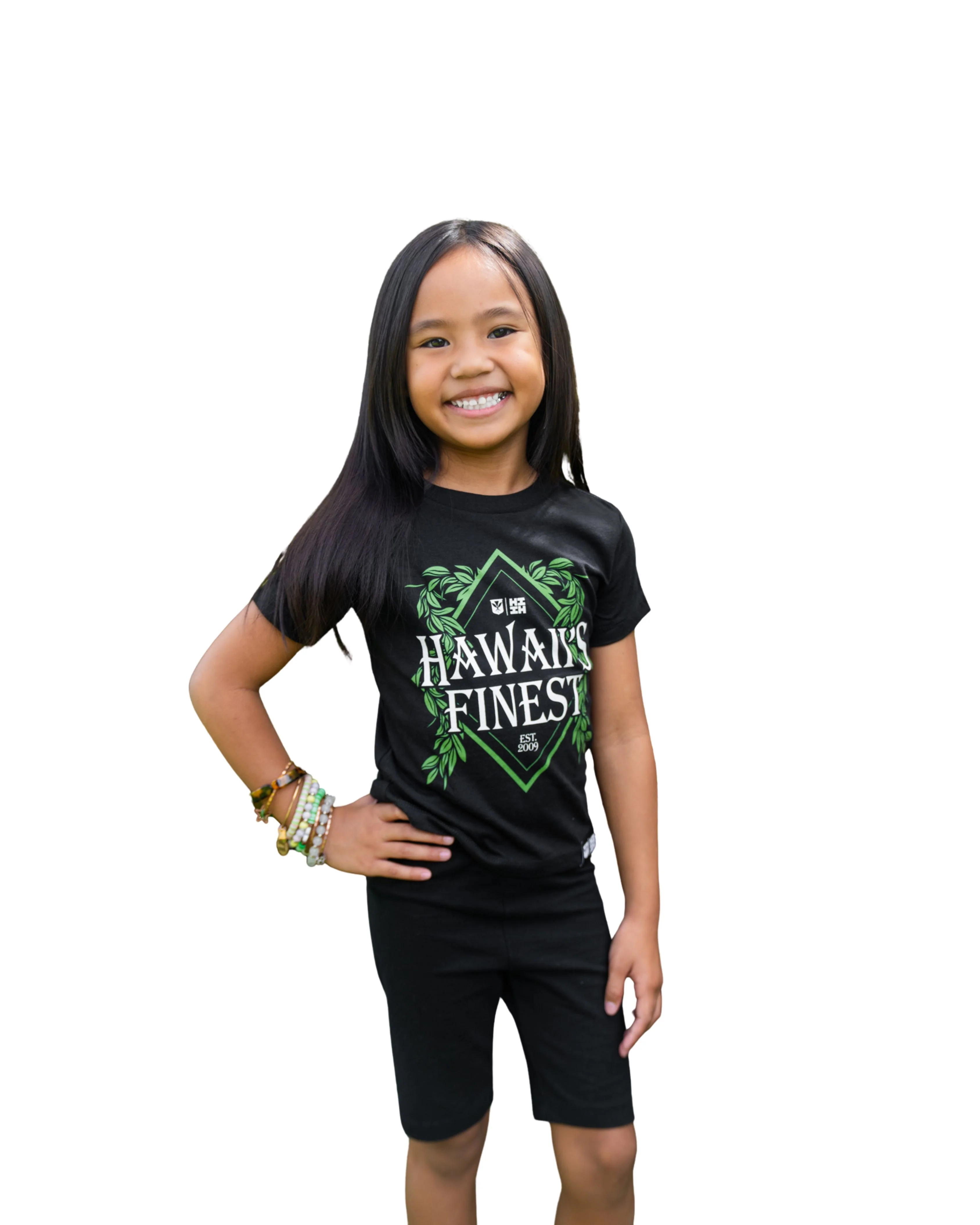 KEIKI MAILE DIAMOND GREEN T-SHIRT