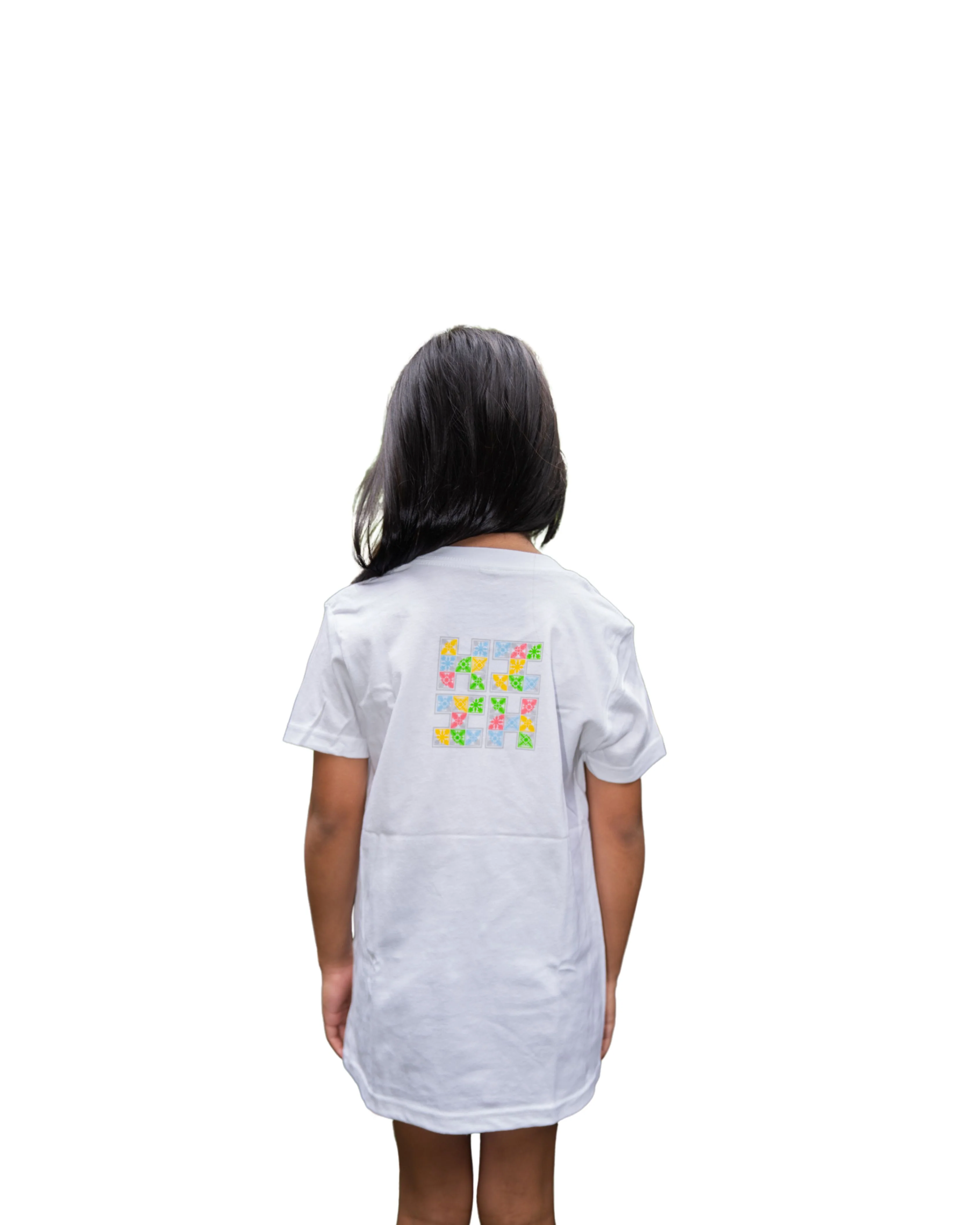 KEIKI QUILT LOGO WHITE T-SHIRT - Image 2