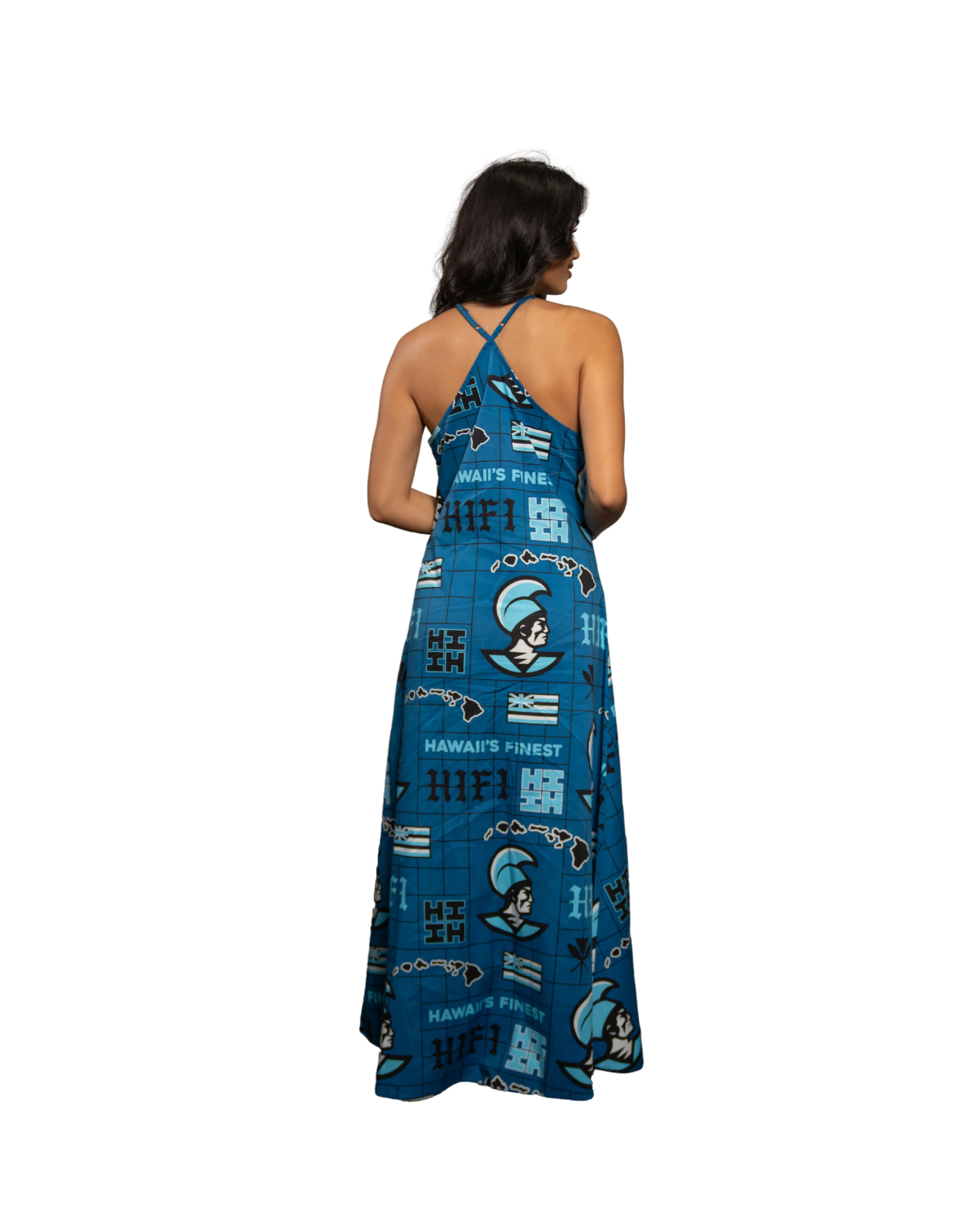 KOA ALOHA WOMEN'S BLUE FLOWY DRESS - Image 2