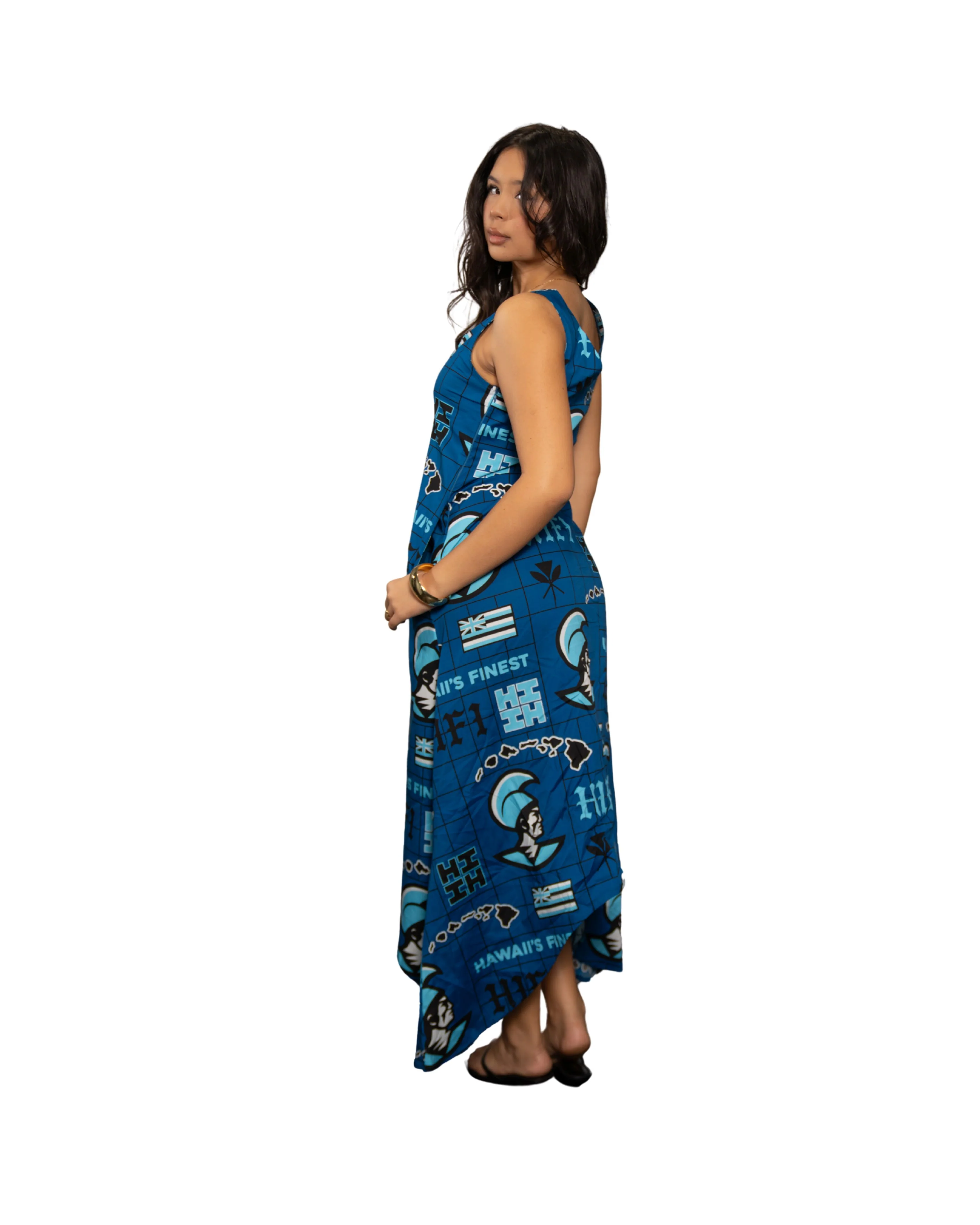 KOA ALOHA WOMEN'S BLUE MAXI DRESS - Image 2