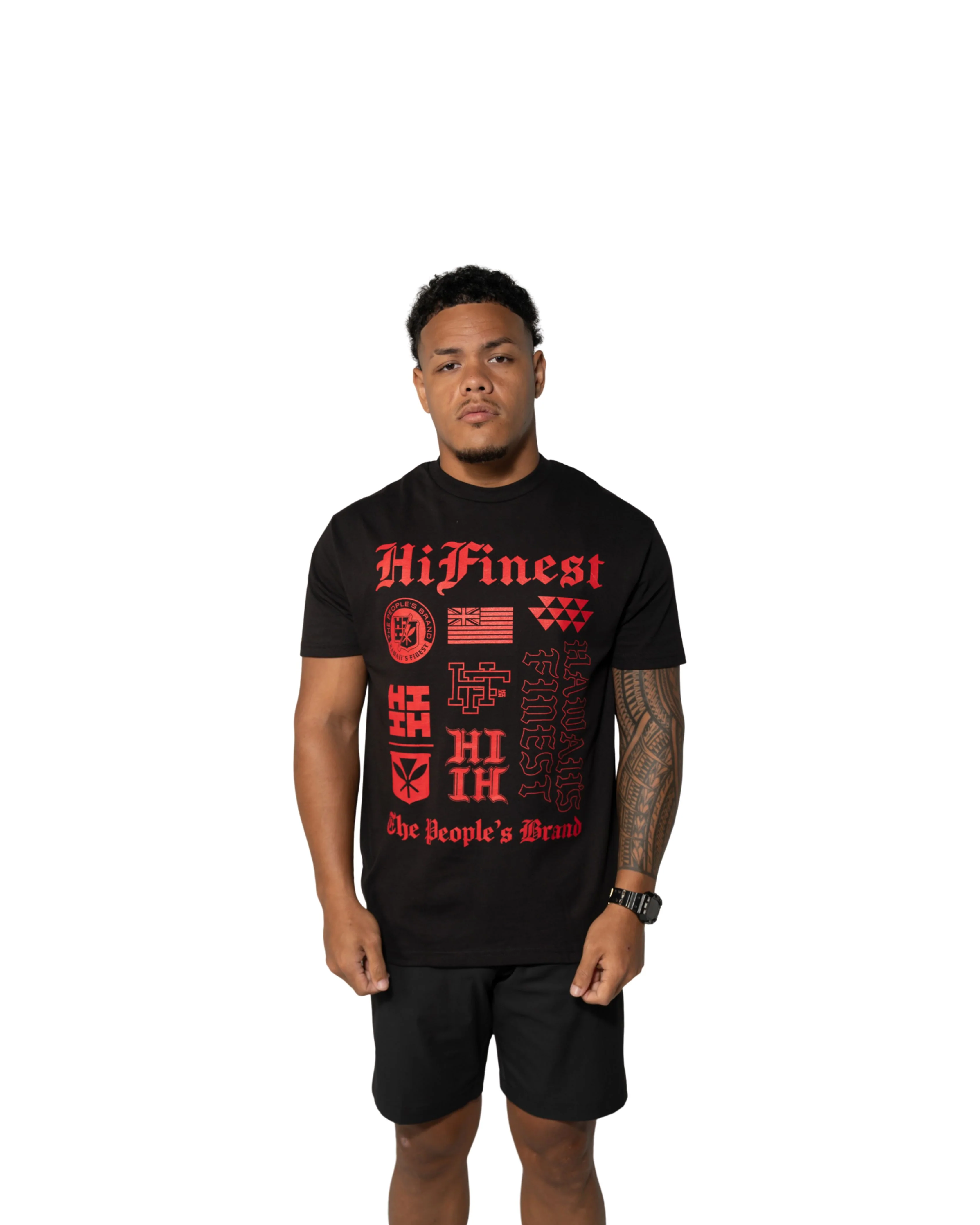 LOGO COLLAGE RED T-SHIRT