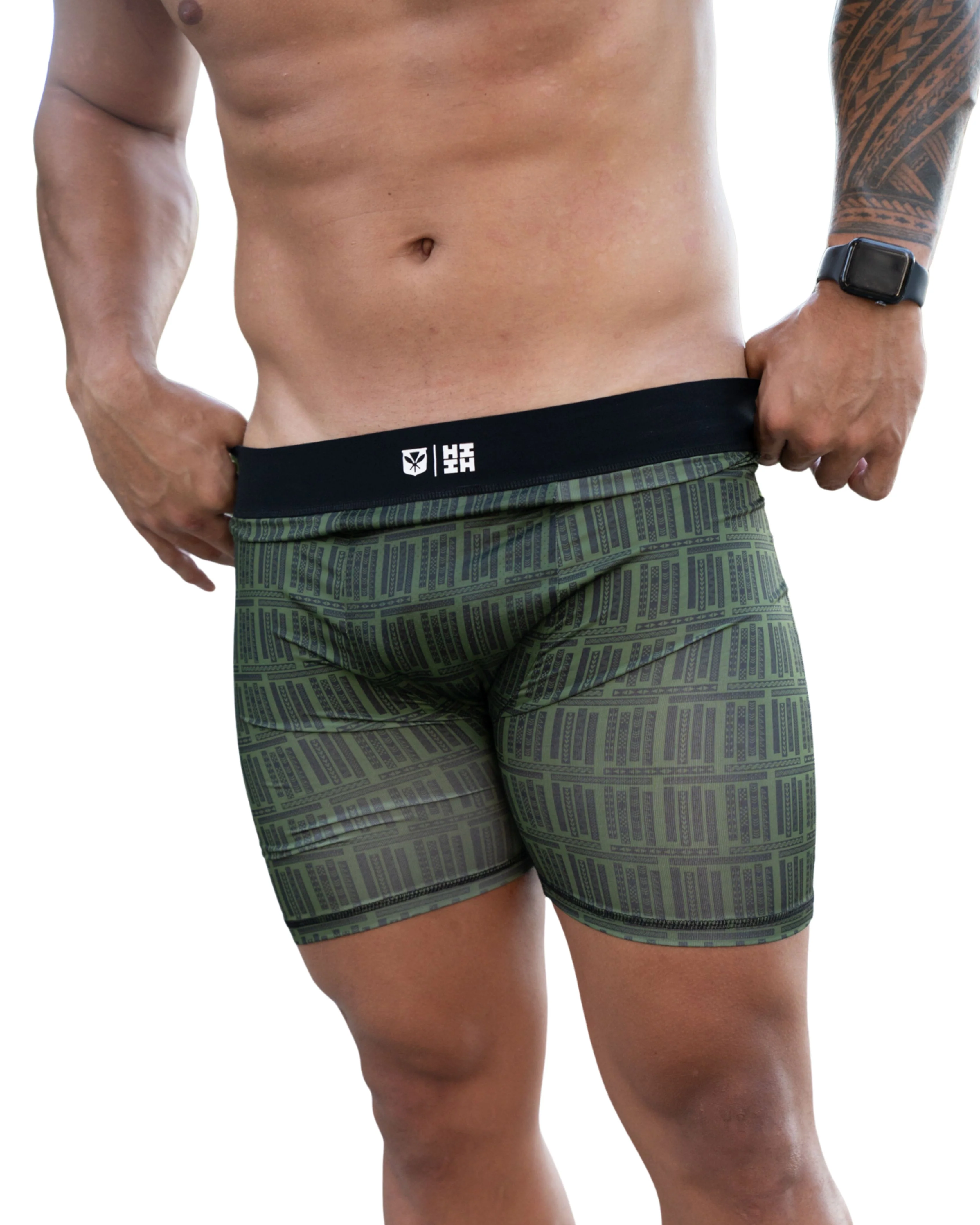 OLIVE KĀPALA MEN'S BOXERS - Image 2