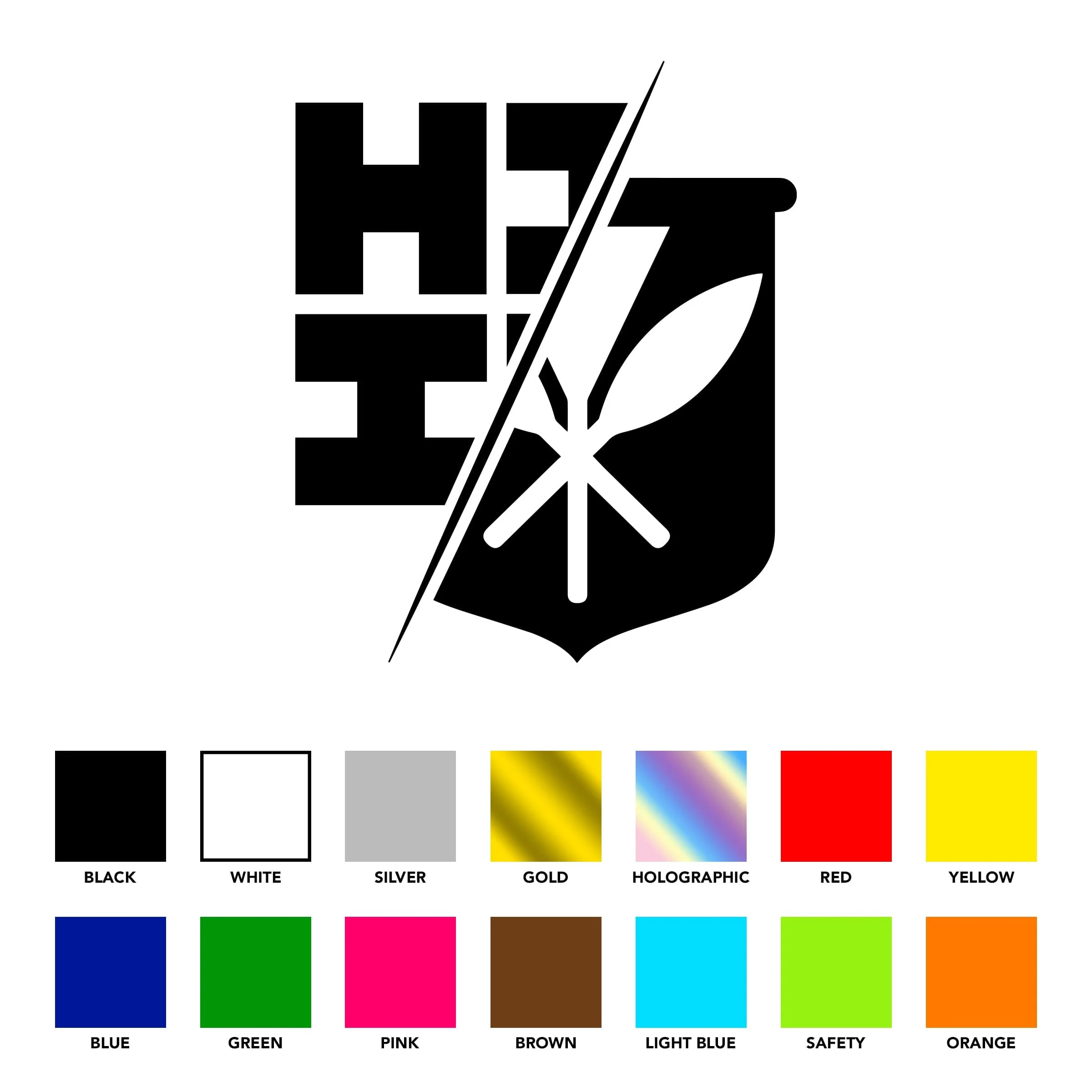 SPLIT LOGO STICKERS (ALL SALES FINAL)