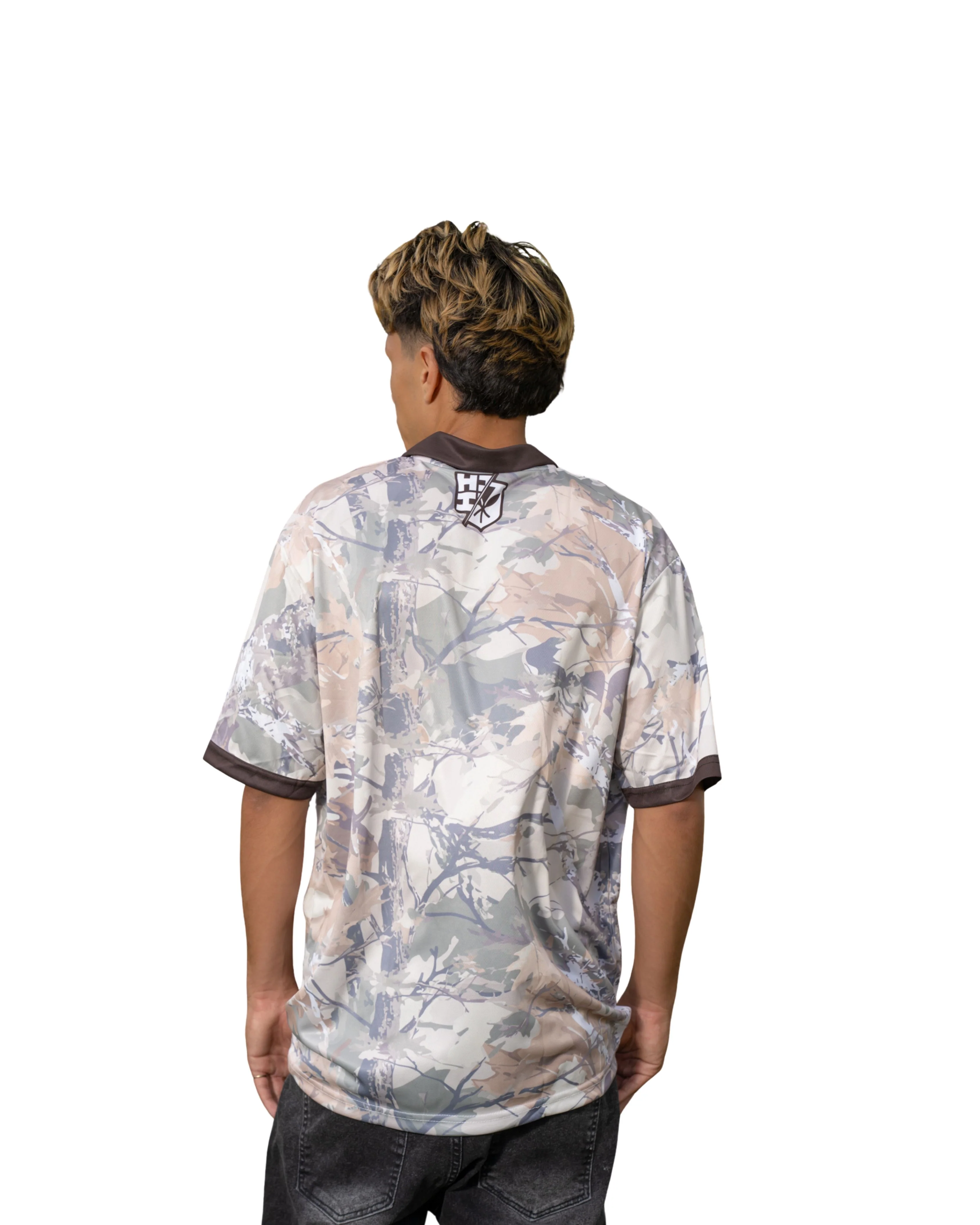 TAN TREE CAMO GOLF SHIRT - Image 2