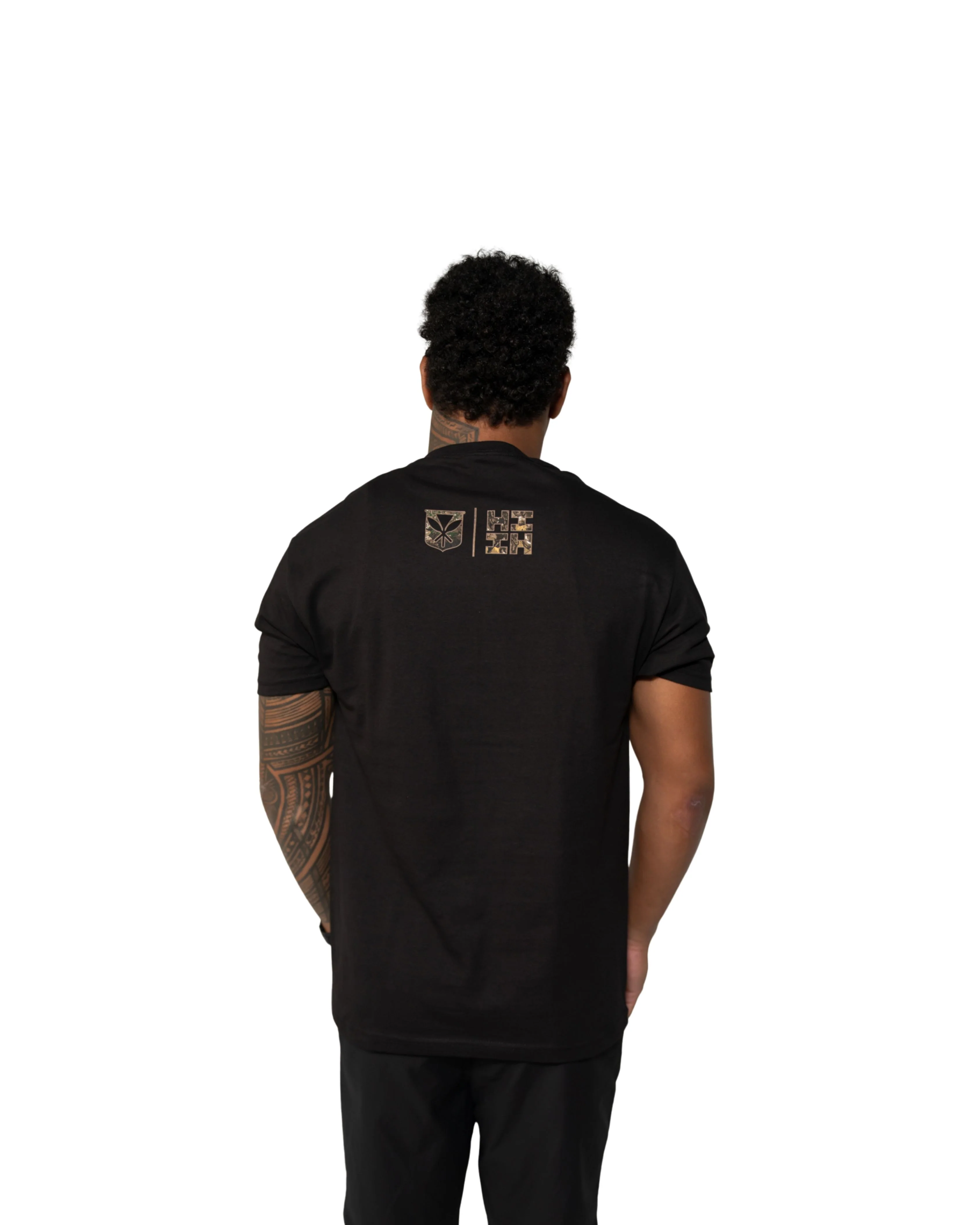TREE CAMO FLAG BLACK T-SHIRT - Image 2