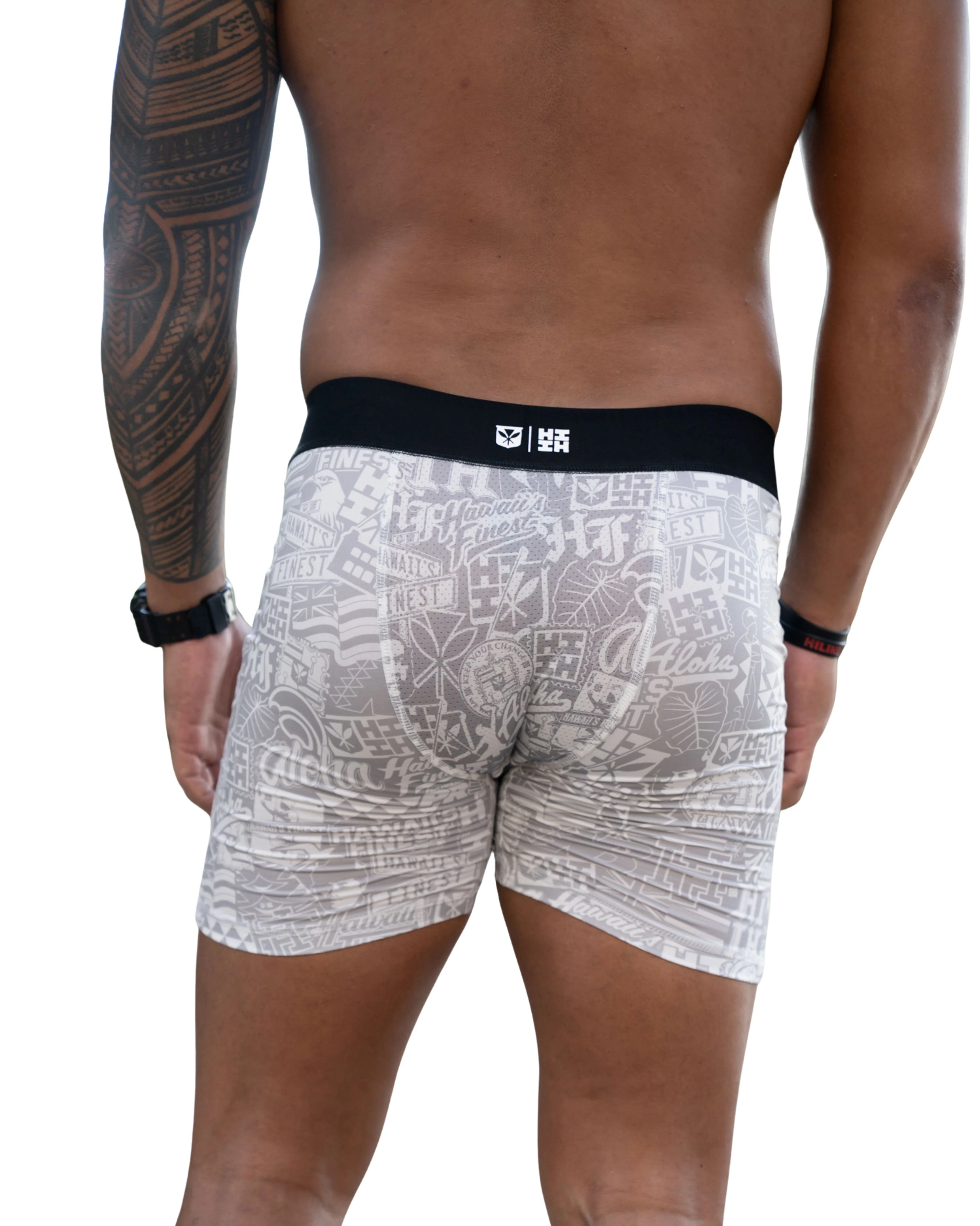 WHITE STICKERBOMB MEN'S BOXERS - Image 3