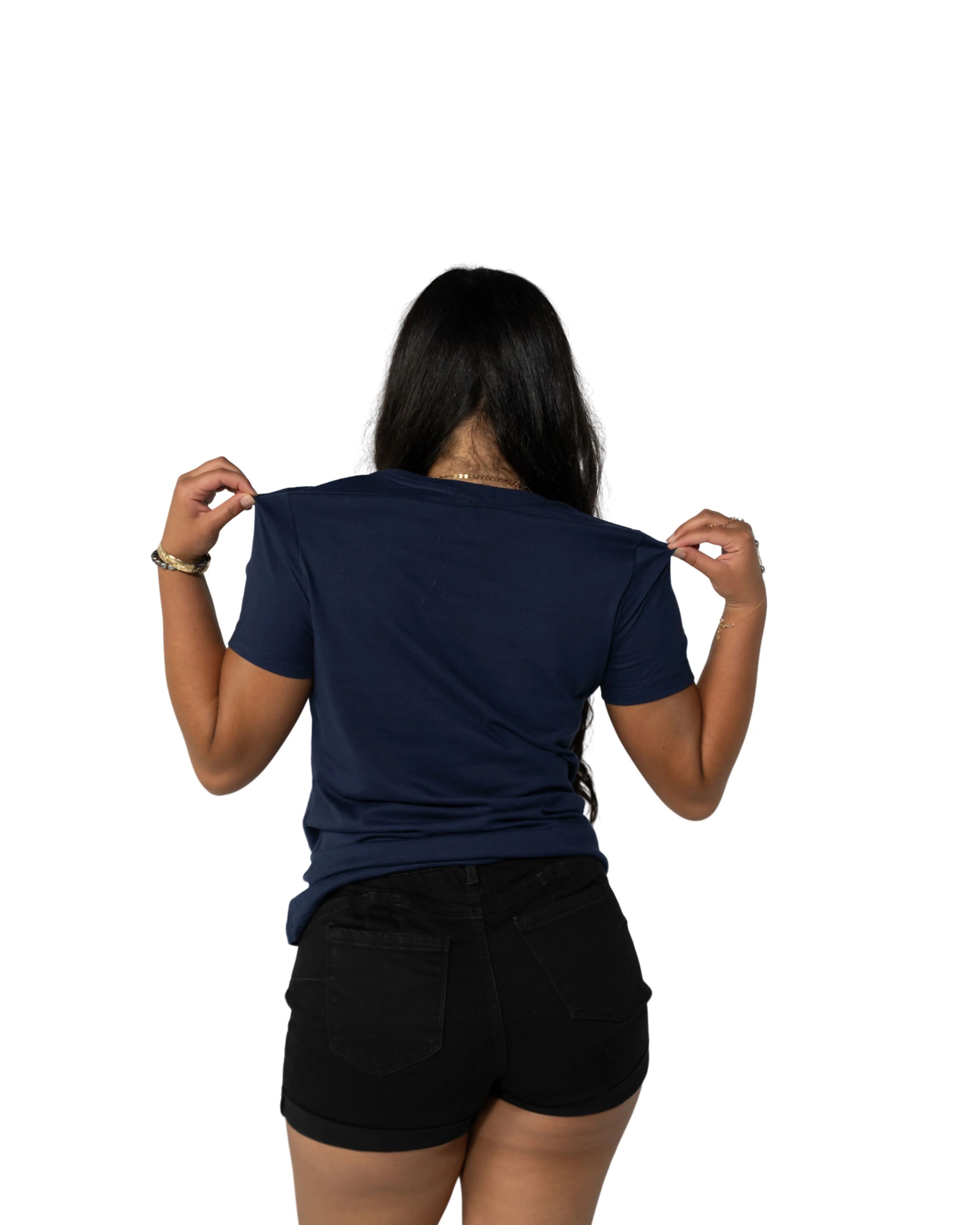 WOMEN'S QUILT LOGO NAVY TOP - Image 2